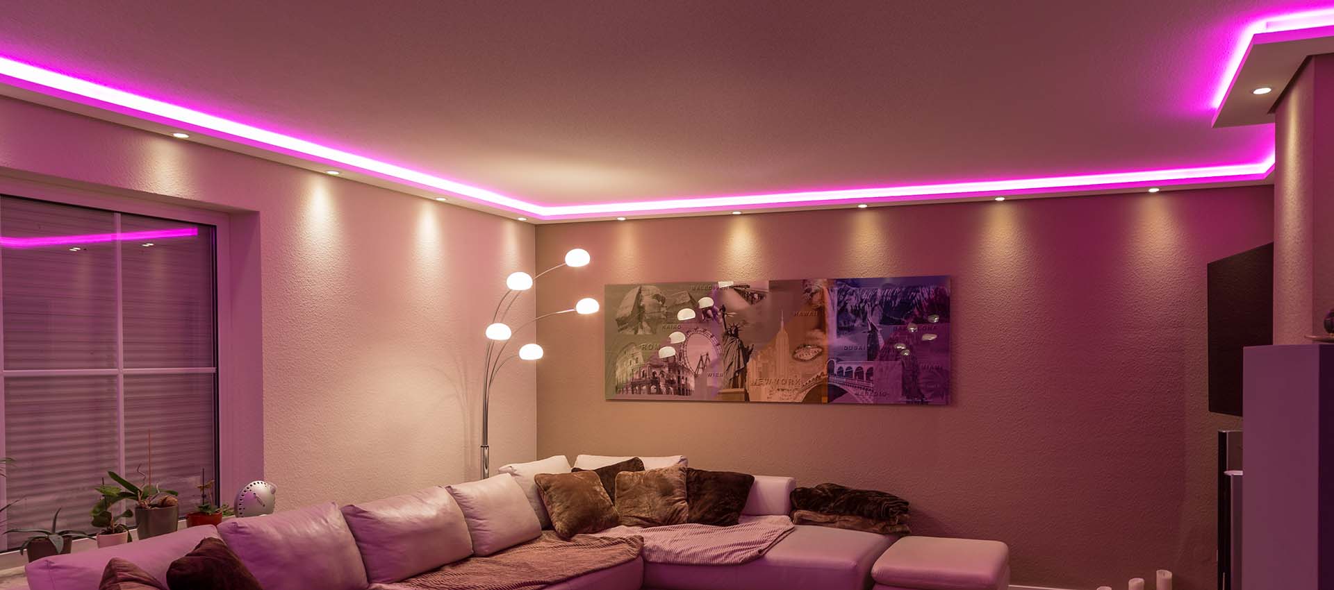 Indirekte LED Beleuchtung Wand und Decke selber bauen | BENDU